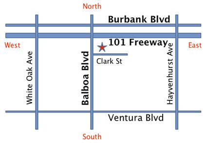 Map for 5359 Balboa Blvd, Encino